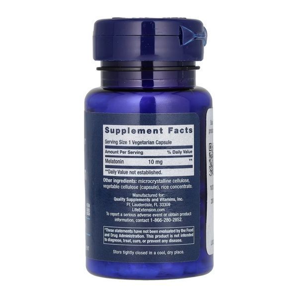 Melatonin 10 mg - 60 veg caps 2023-10-3414 фото