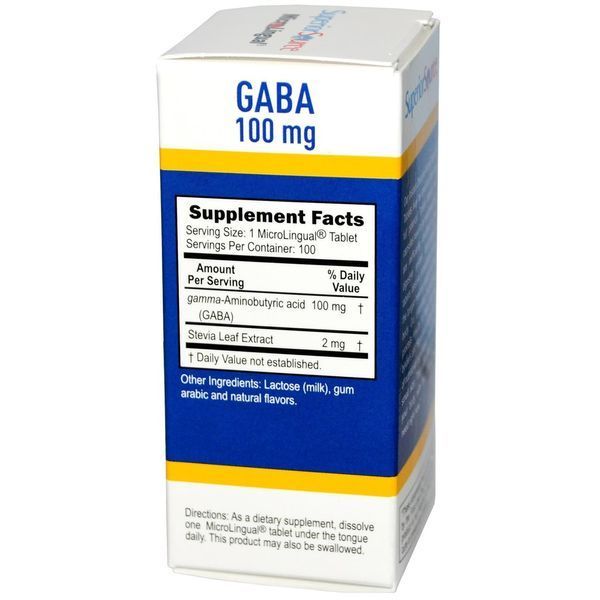 Superior Source, GABA, 100 мг, 100 миттєво розчиняються микротаблеток SPS-90900 фото