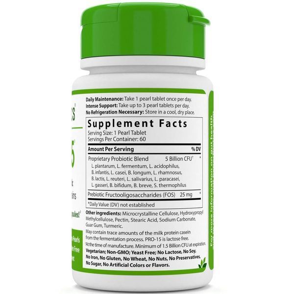 Hyperbiotics, PRO-15. The Perfect Probiotic, 5 Billion CFU, 60 Tablets HYB-05850 фото