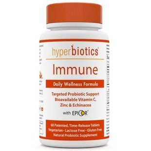 Hyperbiotics, Immune, Advanced Immune Formula, 4 Billion CFU, 60 Time-Release Tablets HYB-05851 фото