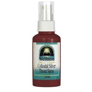 Source Naturals, Wellness, Коллоидное серебро в аэрозольной упаковке для горла, 30 PPM, 2 жидкие унции (59.14 мл) SNS-01028 фото