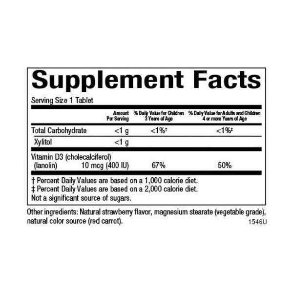 Vitamin D3 10 mcg (400 IU) - 250 tabs Berry Bunch 2023-10-3816 фото