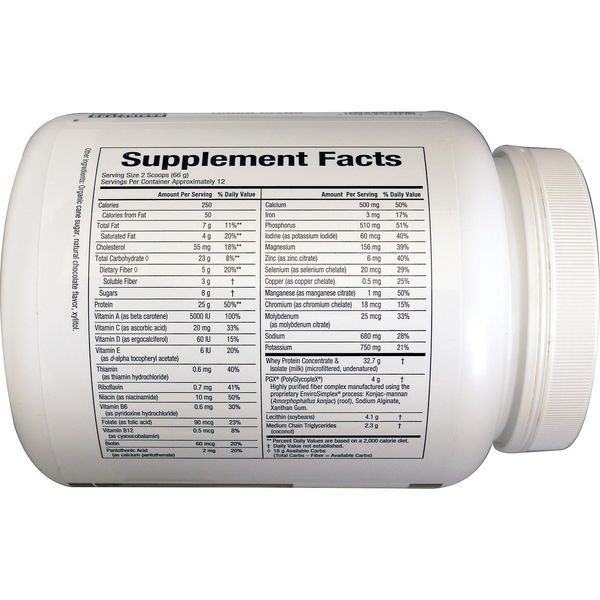 Natural Factors, СтильСтройности, смесь для приготовления напитка для похудения, содержит PGX (полигликоплекс), двойная порция какао, порошок, 1 фунт NFS-03551 фото