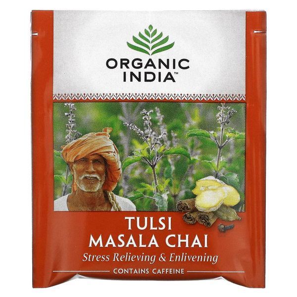 Чай тулси, масала чай, Organic India, 18 чайных пакетиков ORI-50001 фото