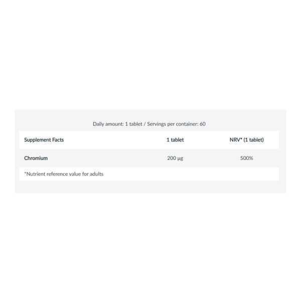 Chromium Picolinate - 60 tabs 2023-10-4788 фото