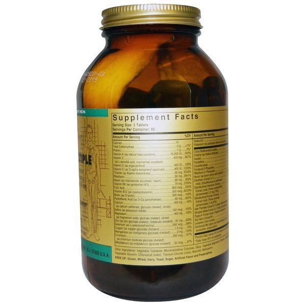 Solgar Чоловічий Кілька Advanced Phytonutrient 180 таблеток SOL-01714 фото
