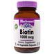Bluebonnet Nutrition, Биотин, 1000 мкг, 90 вегетарианских капсул BLB-00446 фото 1