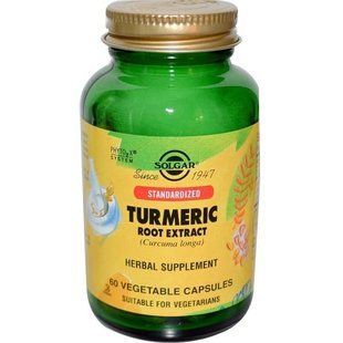 Solgar, Standardized Turmeric Root Extract, 60 Veggie Caps SOL-04161 фото