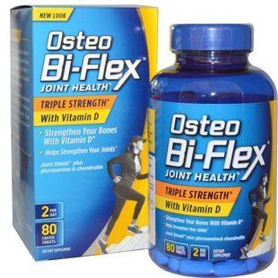 Остео Bi-Flex, Joint Health, здоров'я суглобів, потрійна сила з вітаміном D, 80 таблеток в оболонці OBF-19607 фото