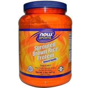 Now Foods, Sports, Протеины пророщенного неочищенного риса, натуральная ваниль, 2 фунта (907 г) NOW-02208 фото