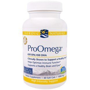 Nordic Naturals Professional, ПроОмега, пищевая добавка с омега-3, 1000 мг, 60 мягких желатиновых капсул с жидкостью NOR-12119 фото