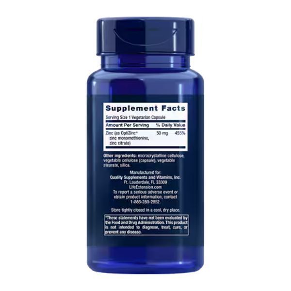 Zinc Caps 50mg - 90 veg caps (Повреждена банка) 2024-11-0069 фото