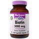 Bluebonnet Nutrition, Биотин, 5000 мкг, 120 капсул в растительной оболочке BLB-00448 фото 1
