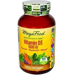 MegaFood, Витамин D3 1000 МЕ, 90 MGF-10115 фото