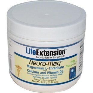 Life Extension, Neuro-Mag, с натуральным лимонным вкусом, 7.94 унций (225 г) LEX-16022 фото