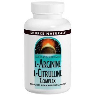 Source Naturals, Комплекс L-аргініну L-цитруліну, 1000 мг, 240 таблеток SNS-02050 фото