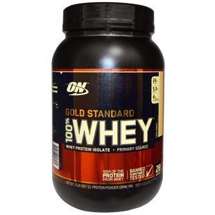 Optimum Nutrition, Gold Standard 100% Whey, Whey Protein Isolate, 2 lb (907 g) OPN-05353 фото