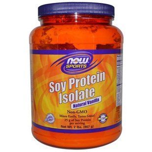 Now Foods, Изолят соевого белка в порошке для спортсменов, ваниль, 2 фунта (907 г) NOW-02142 фото