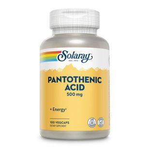 Pantothenic Acid 500mg - 100 veg caps 2023-10-3579 фото
