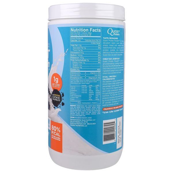 Quest Nutrition, Белковый порошок со вкусом молочного коктейля с шоколадным печеньем, 32 унции (907 г) QST-00282 фото