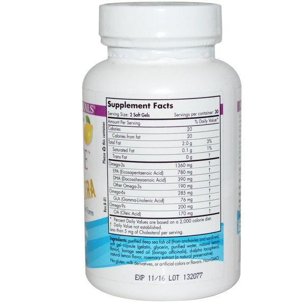 Nordic Naturals, Complete Omega Xtra, зі смаком лимона, 1000 мг, 60 гельових капсул NOR-01801 фото