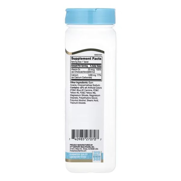 Calcium 1000 mg + D3 - 90 tabs 100-23-4462428-20 фото