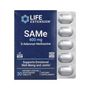 SAMe 400 mg - 30 tabs 2023-10-6824 фото