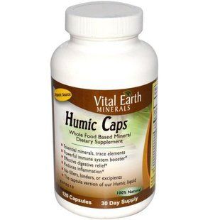 Vital Earth Minerals, Гуминовая кислота в капсулах, 120 капсул VEM-00004 фото