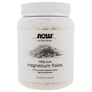 Now Foods, Solutions, Magnesium Flakes, 100% Pure, 54 oz (1531 g) NOW-07738 фото