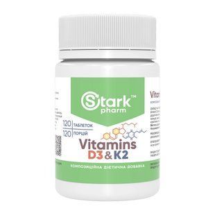 Vitamin D3 & K2 - 120 tabs 2023-10-6916 фото
