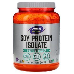Now Foods, Изолят соевого белка, не содержит ароматизаторов, 2 фунтов (907 г) NOW-02152 фото