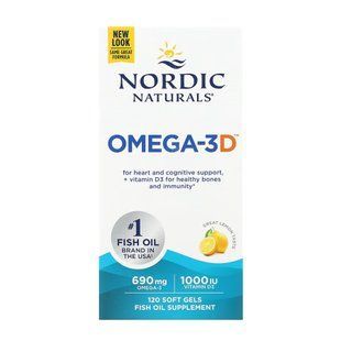 Omega-3D - 120 softgels 2023-10-5985 фото