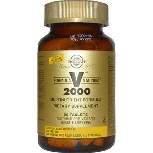 Мультинутриентный комплекс Solgar Formula VM-2000 Multinutrient Formula 90 Tablets SOL-59202 фото