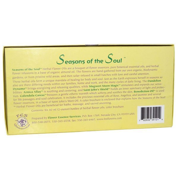 Flower Essence Services, Seasons of the Soul, 6 бутылок, 2 жидких унций (60 мл) каждая FES-34121 фото