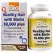 Bio Nutrition, Витамины для здоровья волос с биотином 10,000 плюс, 60 растительных капсул BIU-00329 фото 1