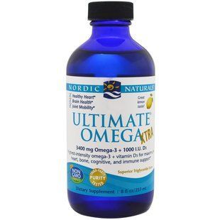 Nordic Naturals, Ultimate Omega Xtra, лимон, 8 рідких унцій (237 мл) NOR-01806 фото