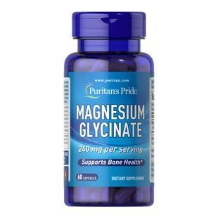 Magnesium Glycinate 240mg per serving - 60 caps 2023-10-5932 фото
