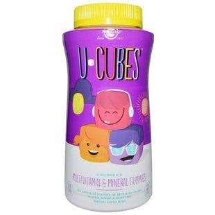 Solgar, U-Cubes, жевательные витамины и минералы для детей, 120 жевательных конфет SOL-52551 фото