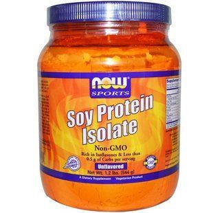 Now Foods, Спорт, Изолят соевого протеина, без вкуса, 1.2 фунтов (544 г) NOW-02156 фото