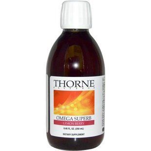 Thorne Research, Omega Superb &ndash; Lemon Berry Fish Oil, 8.45 fl oz THR-00428 фото