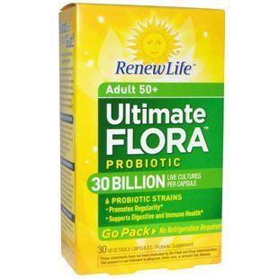 Renew Life, Полноценная флора Пробиотик, 30 миллиардов, 30 вегетарианских капсул REN-15674 фото