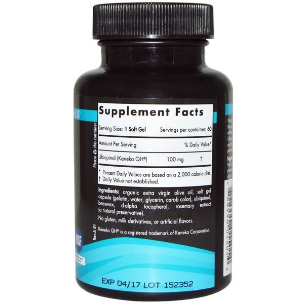 Nordic Naturals, CoQ 10 Ubiquinol Sport, Unflavored, 60 ct NOR-01501 фото