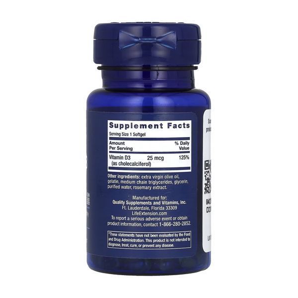 Vitamin D3 25 mcg (1000 IU) - 90 softgels 2023-10-3217 фото