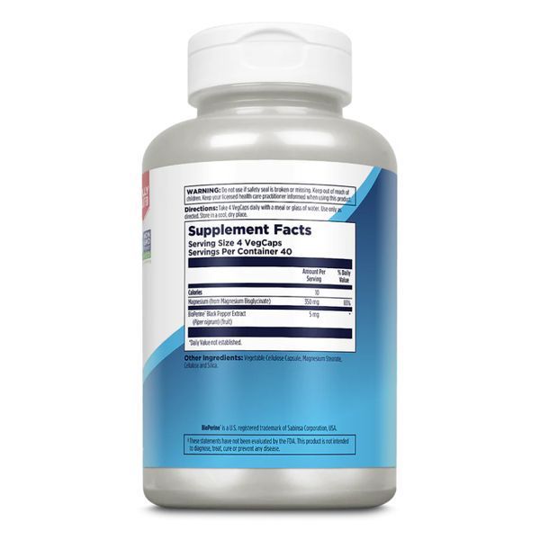 Magnesium Glycinate 350 - 160 veg caps (Затертая дата) 2024-11-0143 фото