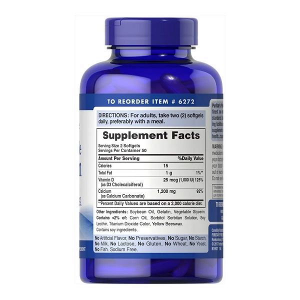 Absorbable Calcium - 100 softgels 2023-10-4028 фото