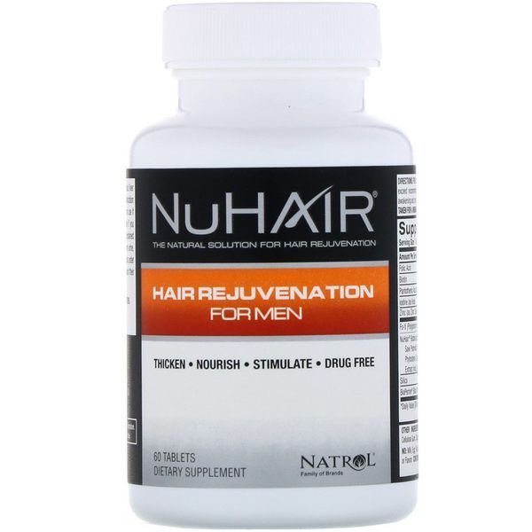Natrol, NuHair, восстановление волос для мужчин, 60 таблеток NTL-49000 фото