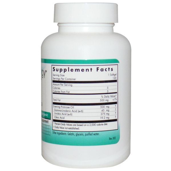 Nutricology, Масло энотеры - примулы вечерней, 120 капсул ARG-51260 фото