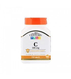 Витамин С 500 Vitamin C 21st Century Vitamin C 500mg 110tabs CEN-22316 фото