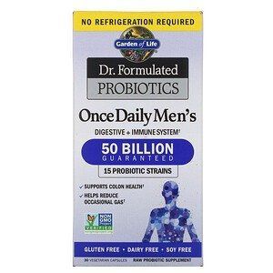 Пробіотики для чоловіків, Garden of Life, Dr. Formulated Probiotics, 50 мільярдів бактерій 30капс. GOL-11829 фото