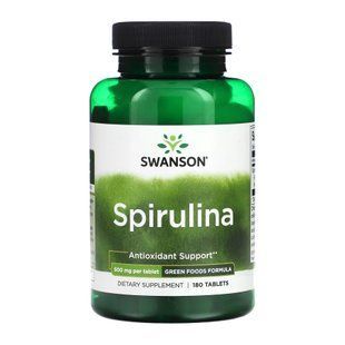 Spirulina 500mg - 180 tabs (Пошкоджена банка) 2024-11-0145 фото